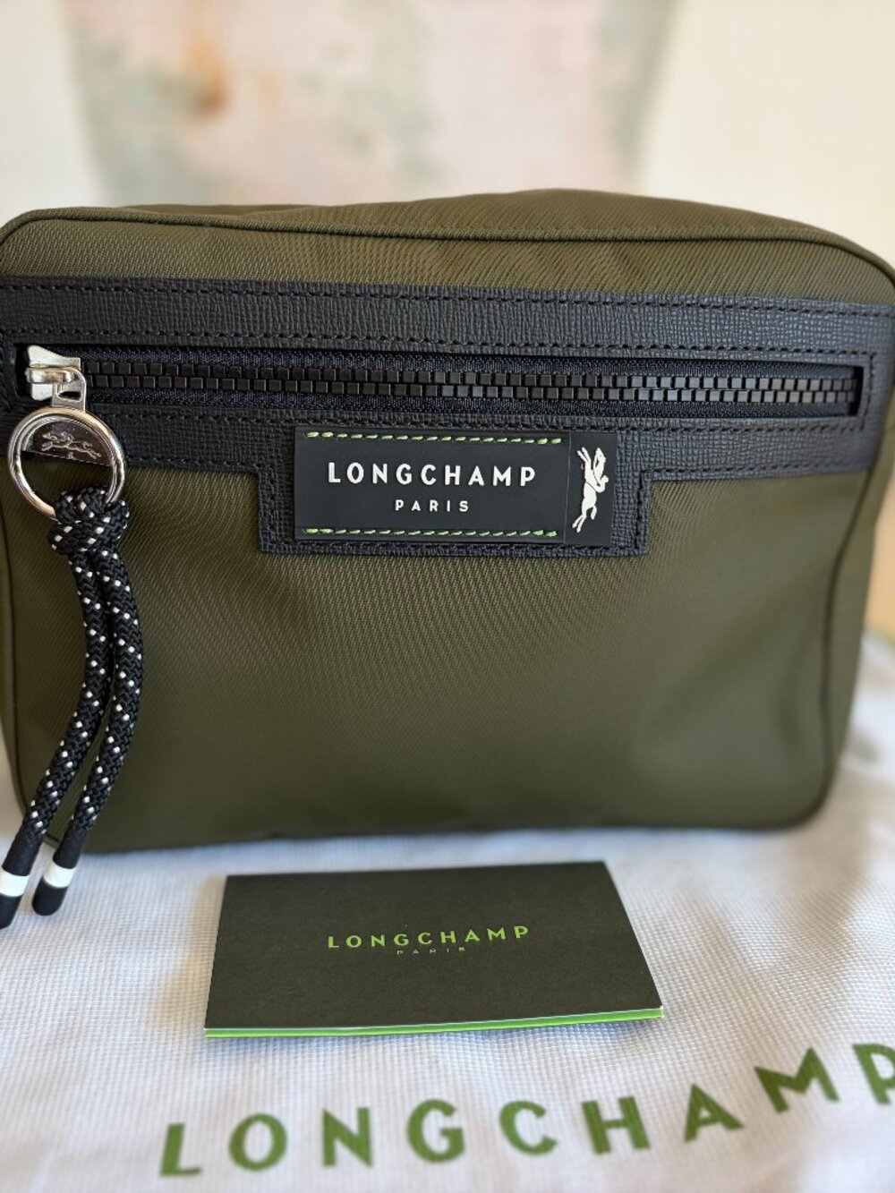 Longchamp Le Pliage  Energy Xs Crossbody camera bag in  Khaki (green) VGUC